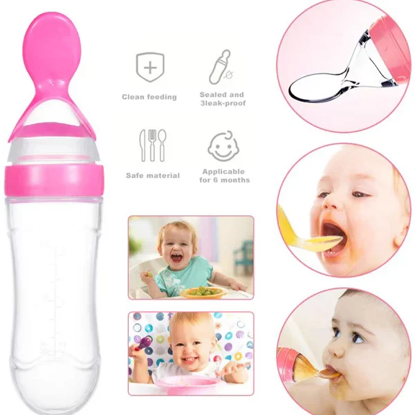 Baby Feeder Spoon - Soft, Safe, Easy-to-Use