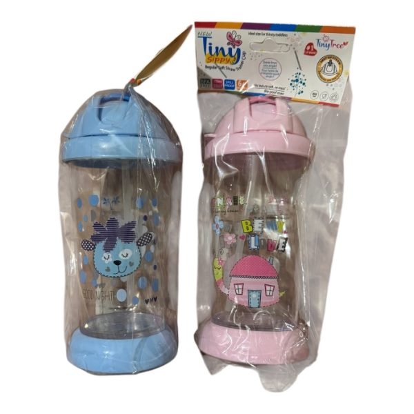 Cartoon Water Bottle for Kids - Spill-Proof, Portable with Straw