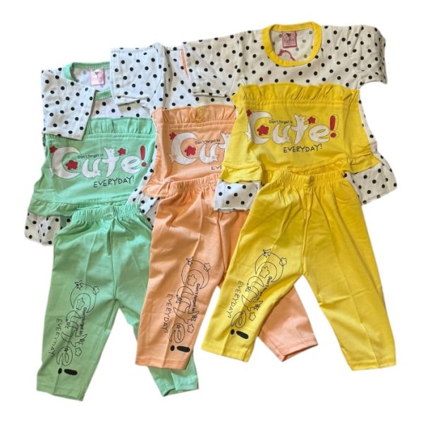 Cute Everyday Girls Dress – Stylish Daily Wear (Size 2-3)