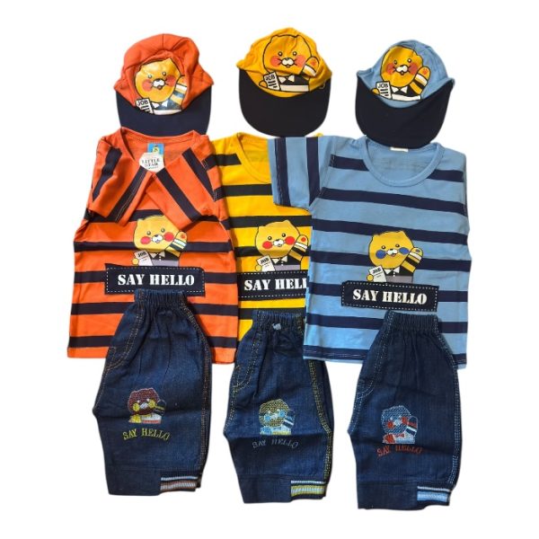 Say Hello Baby Outfit for Boys – Adorable & Stylish (Size 2-3)