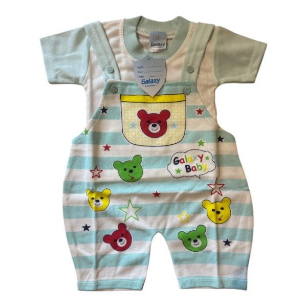 Galaxy Baby Dress with Cute Bear – Cosmic Print Outfit (Size 2-3)