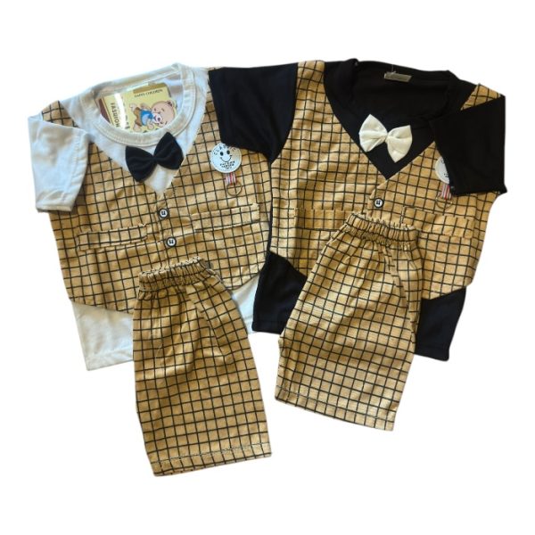 Classic Bow Dress for Boys – Stylish & Comfortable Outfit (Size 2-3)