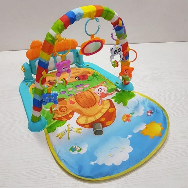 Huanger 3-in-1 Baby Play Gym Piano Fitness Rack