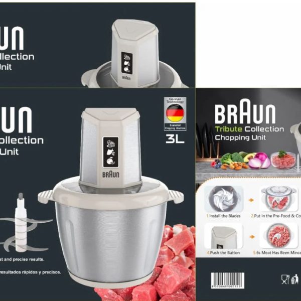 Barun 3L Electric Meat Chopper – 300W Heavy-Duty Mincer